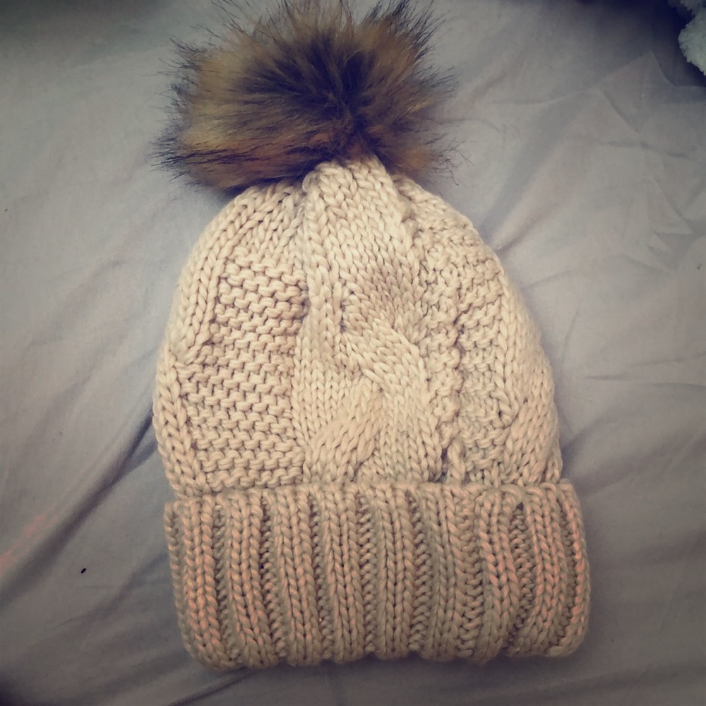 Fluffy winter hat